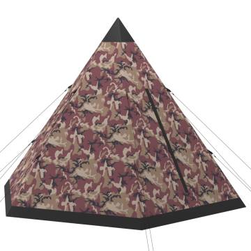 4-Person Multicolour Camping Tent | HipoMarket UK