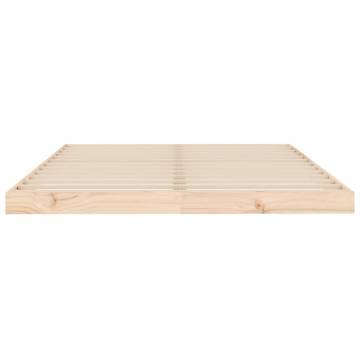 Solid Wood Pine Bed Frame 140x190 cm - Modern & Sturdy