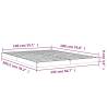 Solid Wood Pine Bed Frame 140x190 cm - Modern & Sturdy