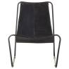 Relaxing Chair - Black Real Leather | Hipomarket