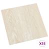 Self-Adhesive Beige PVC Flooring Planks - 55 pcs | HipoMarket