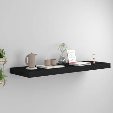 Stylish Floating Wall Shelf Black - 80x23.5 cm | Hipo Market