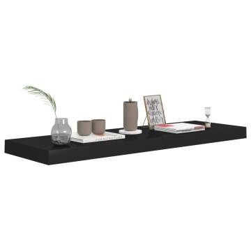 Stylish Floating Wall Shelf Black - 80x23.5 cm | Hipo Market