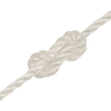 Durable 8mm 25m White Polypropylene Work Rope | Hipo Market