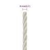 Durable 8mm 25m White Polypropylene Work Rope | Hipo Market