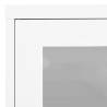 Office Cabinet White 90x40x70 cm Steel - Stylish Filing Solution