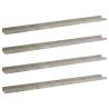 Wall Shelves 4 pcs Concrete Grey 100x9x3 cm | HipoMarket