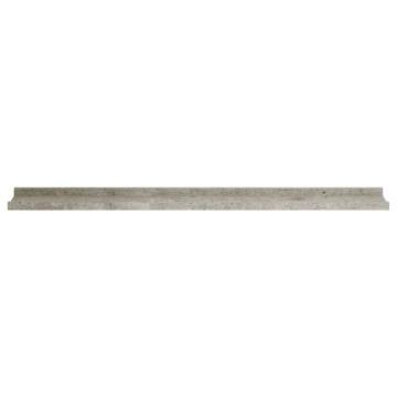 Wall Shelves 4 pcs Concrete Grey 100x9x3 cm | HipoMarket