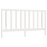 Stylish White Bed Headboard | Solid Wood Pine - Hipomarket