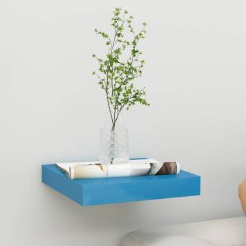 Floating Wall Shelf Blue 23x23.5 cm - Stylish Home Decor