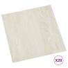 Self-Adhesive PVC Flooring Planks - Cream, 20 pcs | HipoMarket