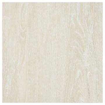 Self-Adhesive PVC Flooring Planks - Cream, 20 pcs | HipoMarket