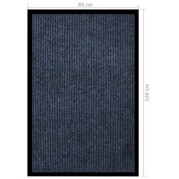 Doormat Striped Blue 80x120 cm | Durable & Non-Slip Design