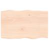 Untreated Oak Live Edge Table Top - 80x50 cm | Hipo Market