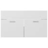 Sink Cabinet White and Sonoma Oak | Stylish Bathroom Storage