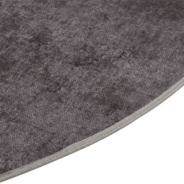 Rug Washable φ120 cm Grey Anti Slip - Comfort & Style