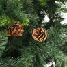 Artificial Christmas Tree with Pine Cones - 210 cm Green