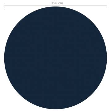 Floating PE Solar Pool Film 356 cm - Black & Blue | HipoMarket