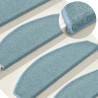 Carpet Stair Treads 15 pcs Blue 65x24x4 cm Colour blue 1 Size 65 x 24 x 4 cm Quantity in Package 15 