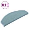 Blue Carpet Stair Treads - 15 pcs (65x24 cm) | HipoMarket