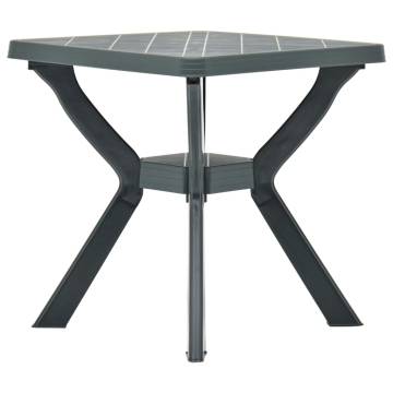 Bistro Table Green 70x70x72 cm - Durable Plastic Design