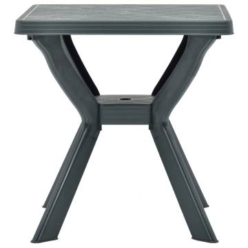 Bistro Table Green 70x70x72 cm - Durable Plastic Design