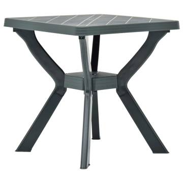 Bistro Table Green 70x70x72 cm - Durable Plastic Design