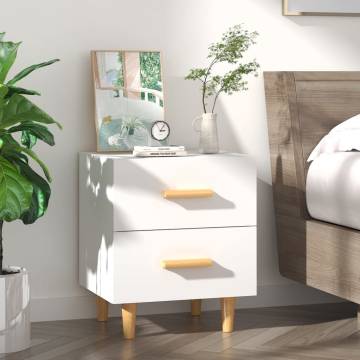 Stylish White Bed Cabinet - 40x35x47.5 cm for Your Home