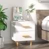 Bed Cabinet White 40x35x47.5 cm Colour white Quantity in Package 1 