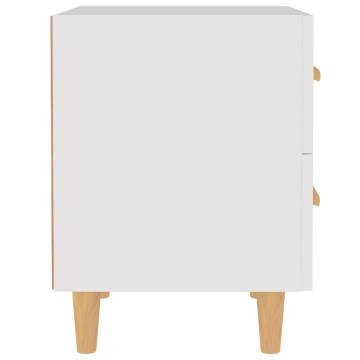 Stylish White Bed Cabinet - 40x35x47.5 cm for Your Home