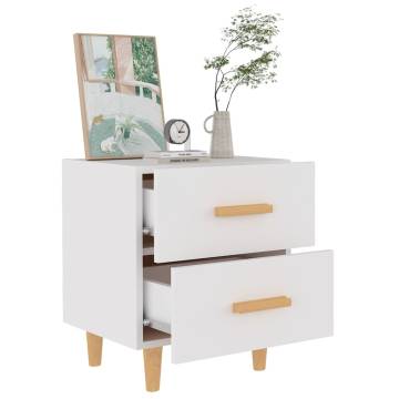 Stylish White Bed Cabinet - 40x35x47.5 cm for Your Home