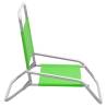 Folding Beach Chairs 2 pcs - Green Fabric | HipoMarket UK