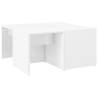 Elegant High Gloss White Coffee Tables - 4 pcs | HipoMarket