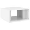 Elegant High Gloss White Coffee Tables - 4 pcs | HipoMarket