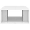 Elegant High Gloss White Coffee Tables - 4 pcs | HipoMarket