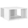 Elegant High Gloss White Coffee Tables - 4 pcs | HipoMarket