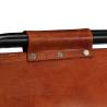 Stylish 3-Piece Bar Set: Reclaimed Wood & Goat Leather