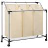 Laundry Sorter with 3 Bags Cream Steel Colour cream Quantity in Package 1 Model 3 bags 