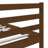 Honey Brown Small Double Bed Frame - Solid Wood 120x190 cm