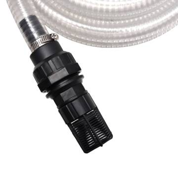 Suction Hose with Connectors 7m - Durable PVC for Waterworks