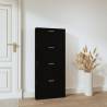 Shoe Cabinet Black 59x17x150 cm - Stylish & Durable Storage