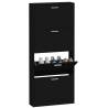 Shoe Cabinet Black 59x17x150 cm - Stylish & Durable Storage