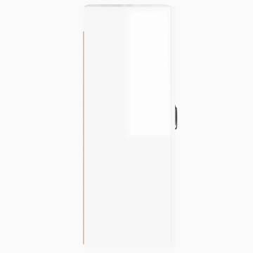 Wall Mounted Cabinets - High Gloss White | 2 pcs