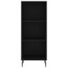 Stylish Highboard Black 34.5x34x180 cm | Engineered Wood