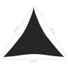 HDPE Sunshade Sail 4.5x4.5m Black - UV & Mould Resistant