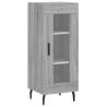 Elegant Highboard Grey Sonoma | 34.5x34x180 cm Engineered Wood