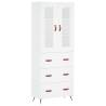 Stylish Highboard White 69.5x34x180 cm | Hipomarket