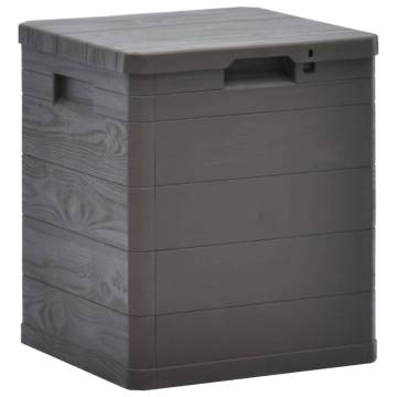 Stylish 90L Brown Garden Storage Box | Hipomarket UK