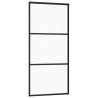 Sliding Door ESG Glass & Aluminium 90x205 cm Black | Hipomarket