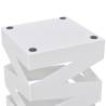 Elegant White Square Umbrella Stand - 48.5 cm Storage Holder